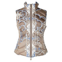 Printed sleeveless quilted down jacket Emilio Pucci 