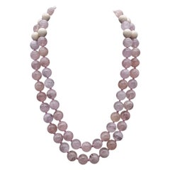 A.Jeschel Stunning Morganite necklace with a signature clasp.