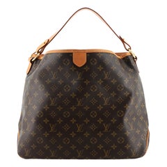 Louis Vuitton Delightful MM Tote Monogram Canvas Shoulder Bag added insert Pre  owned Brown Cloth ref.674040 - Joli Closet