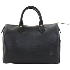 Vintage Louis Vuitton Speedy 25 Black Epi Leather City Hand Bag