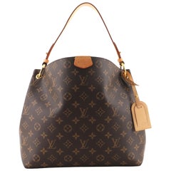 Graceful bag in brown monogram canvas Louis Vuitton - Second Hand / Used –  Vintega