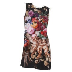 Dolce & Gabbana Cherub Print Shift Dress FW2012