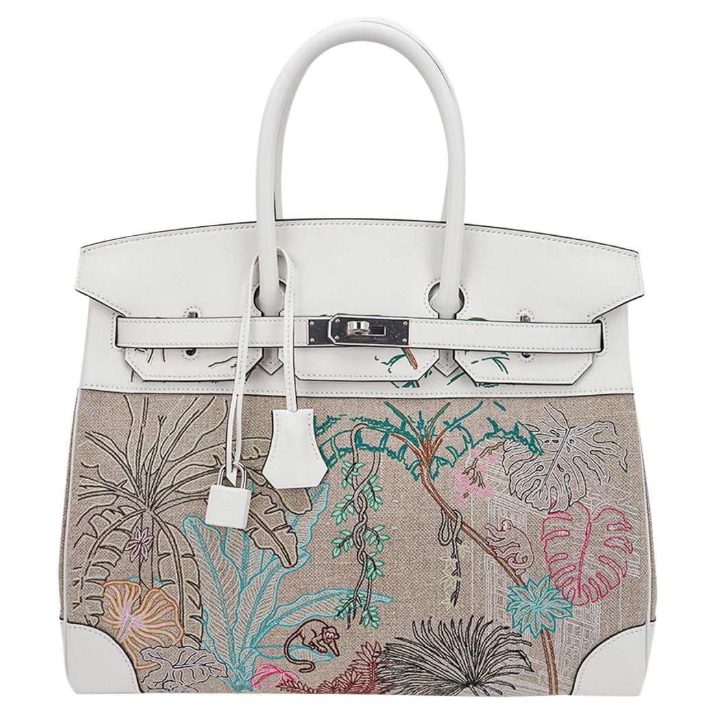 Hermes Birkin 35 Faubourg Tropical Limited Edition Bag For Sale