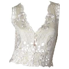 Valentino Embroidered Knit Vest 4