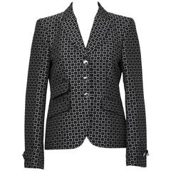 Fall 2007 Runway Gucci Black and White Geometric Blazer 6