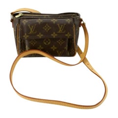 Louis Vuitton Brown Monogram Canvas Leather Viva Cite PM Shoulder Bag