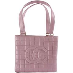 2002 Chanel Square Quilted Bag - lavender