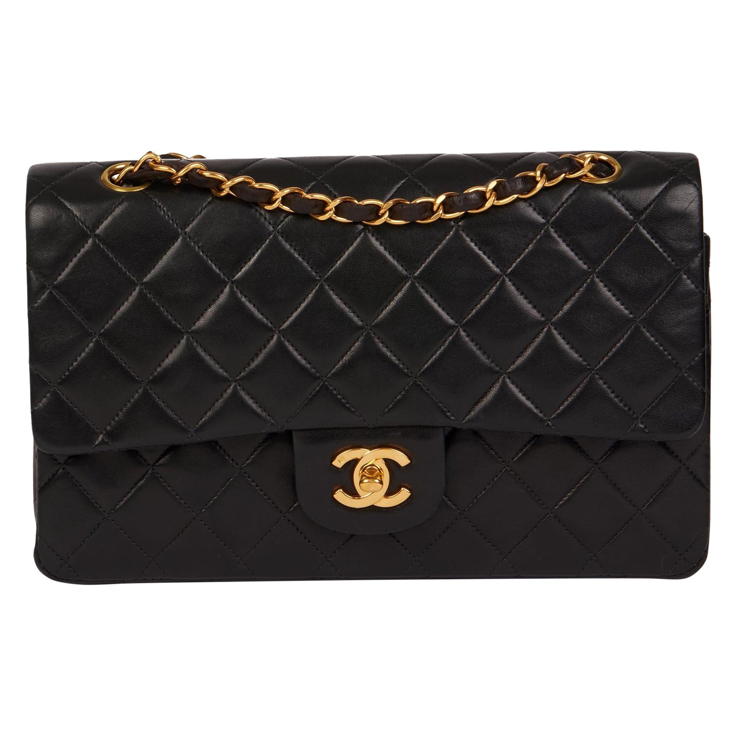 CHANEL Beige Quilted Lambskin Vintage Square Mini Flap Bag For