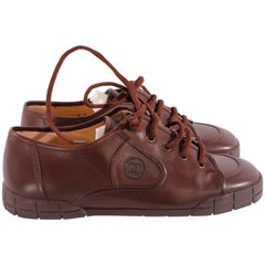 Chanel leather shoes - brown