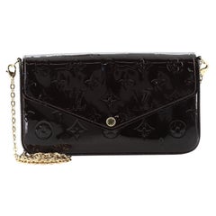 Louis Vuitton Pochette Felicie Monogram Vernis (Without Acceessories)  Amarante in Patent Leather with Gold-tone - US