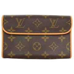 Louis Vuitton Damier Ebene Florentine Pochette Belt