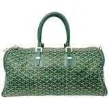 Goyard Green Goyardine Croisiere 50 Duffle Bag at 1stDibs