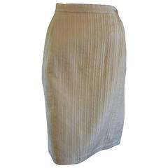 1990s Issey Miyake Stitch Quilted Silk Skirt 7