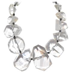 Monies Gerda Lynggaard Lucite Statement Necklace