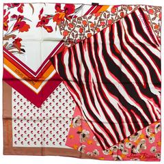 Louis Vuitton Silk Twill Patchwork Scarf 1