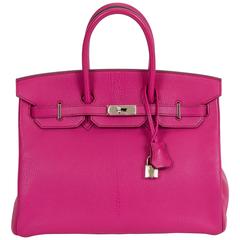 Hermès Rose Schockierende Birkin-Tasche