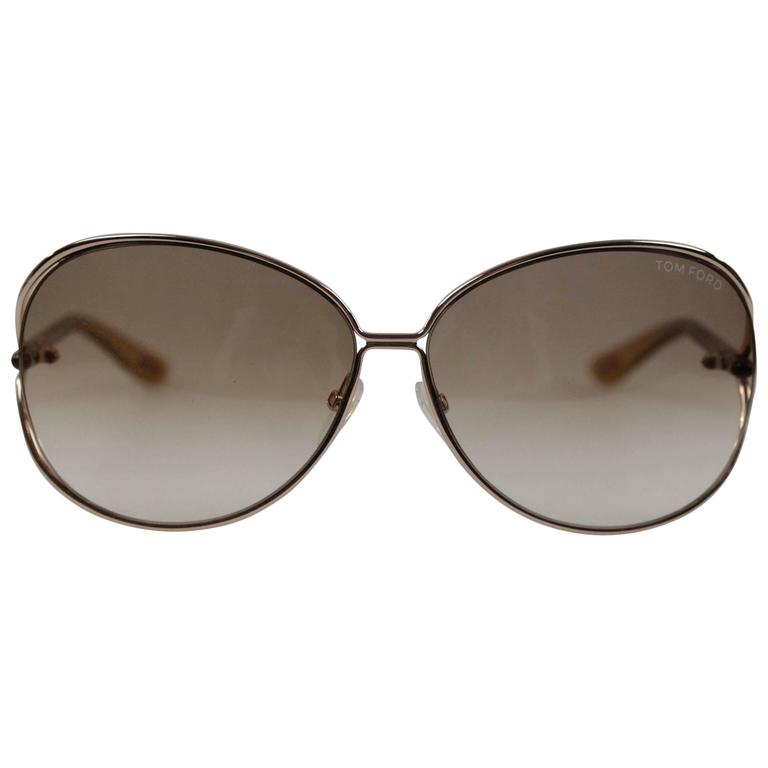 TOM FORD SUNGLASSES mod. CLEMENCE TF 158 28F 65 13 Round MINT Eyewear