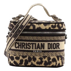 Christian Dior DiorTravel Convertible Vanity Case Embroidered Canvas Smal