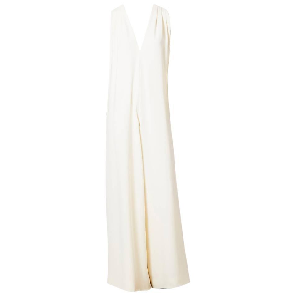 Christian Dior Crepe Jumpsuit at 1stdibs