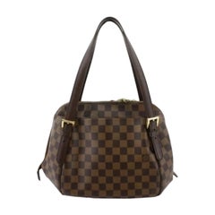Louis Vuitton Damier Ebene Canvas Leather Belem PM Handbag