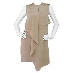 3.1 Phillip Lim Taupe Silk Sleeveless Tunic Dress sz 0