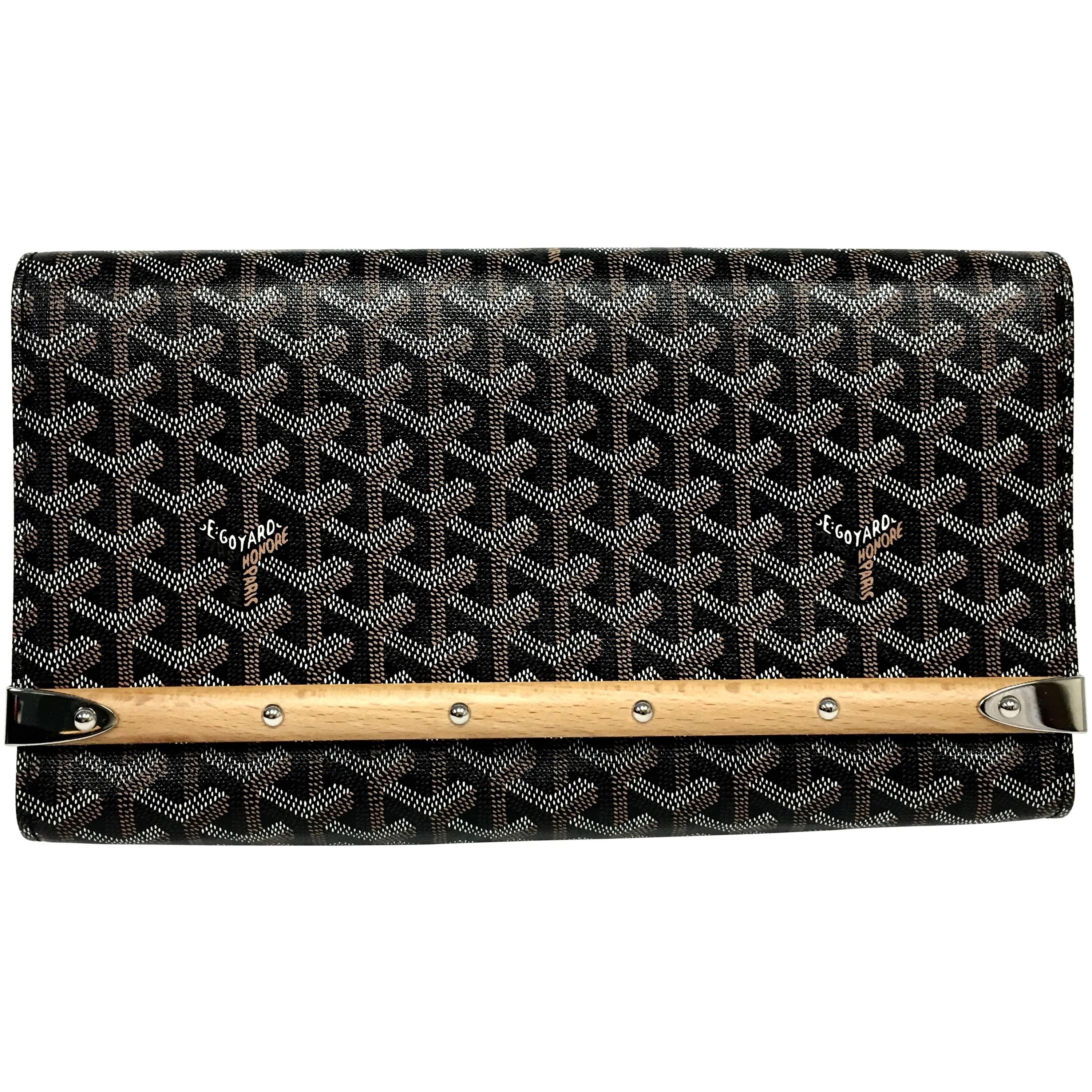 Goyard Monte Carlo Bois Clutch New