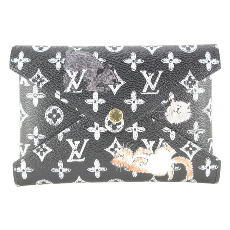 Louis Vuitton Grey Monogram LV Pop Kirigami Necklace Pouch Wallet