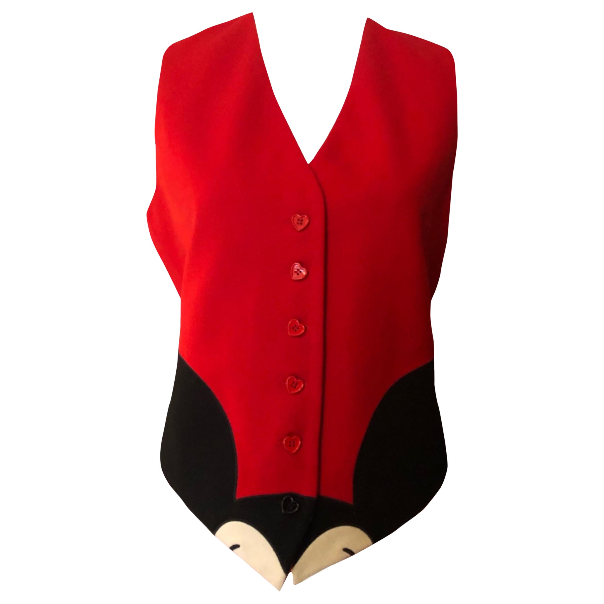 Gilet vintage MOSCHINO Cheap and Chic des années 1990
