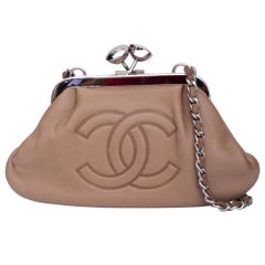 Chanel Kiss Lock Bag - 10 For Sale on 1stDibs  chanel kiss lock bag price, kiss  lock bag chanel, kiss lock chanel