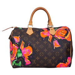 Louis Vuitton Stephen Sprouse Monogram Graffiti Roses Speedy 30 93lz419s