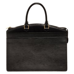 Louis Vuitton Black Epi Leather Riviera Handbag