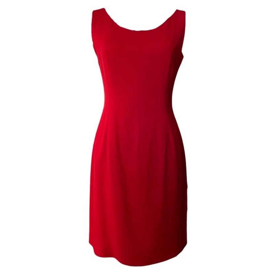 1990' vintage red dress by Moschino cheap & chic For Sale