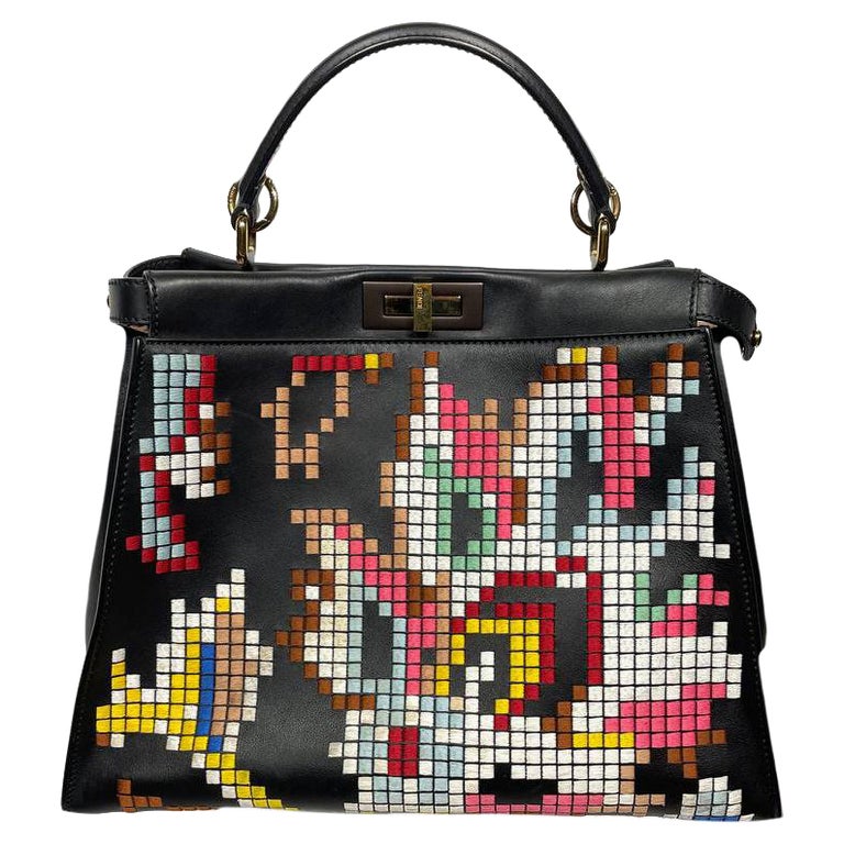Fendi Peekaboo Limited Edition Embroidered bag, 2010s For Sale