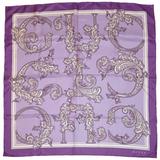 Pañuelo de seda Gucci "Sombras de morado" Palsey "Logotipo