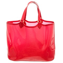 Louis Vuitton Pink Grenadine Vernis Leather GM Shoulder Bag