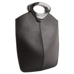 Louis Vuitton Black Epi Leather Demi Lune Handbag