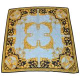 Bufanda Majestuosa de Crepe de Chine de Seda Multicolor