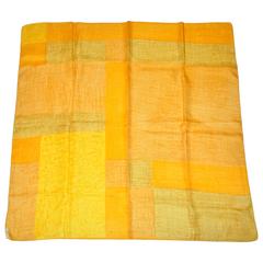 "Shades of Yellow & Orange" Silk Scarf 7