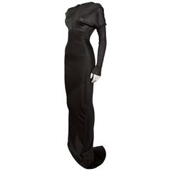 Alaia bias cut evening dress with low back, c. 1986