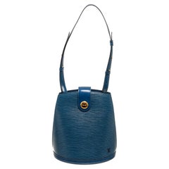 Louis Vuitton Blue Epi Leather Cluny Shoulder Bag