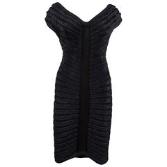 Alaïa black chenille-knitted evening gown, 'Houpette', C. 1994 11
