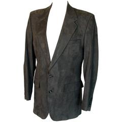 Christian Dior Monsieur Mens Gray Suede Jacket Rich's Specialty Store Size 38