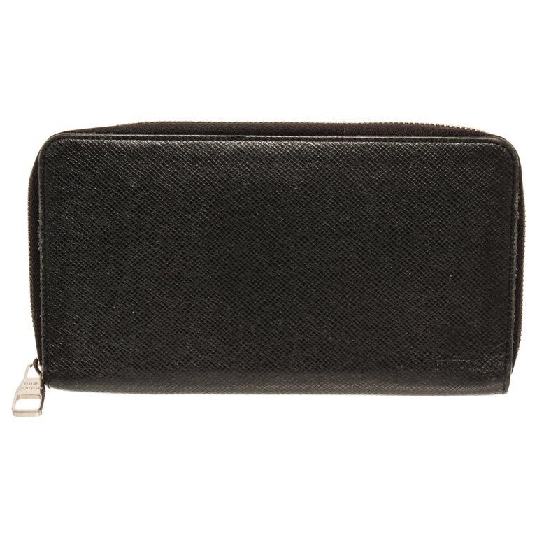 Louis Vuitton Black Leather Zippy Organizer Wallet For Sale at 1stDibs