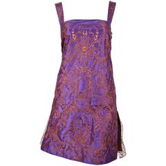1990's VALENTINO hand embroidered silk dress with tulle 4