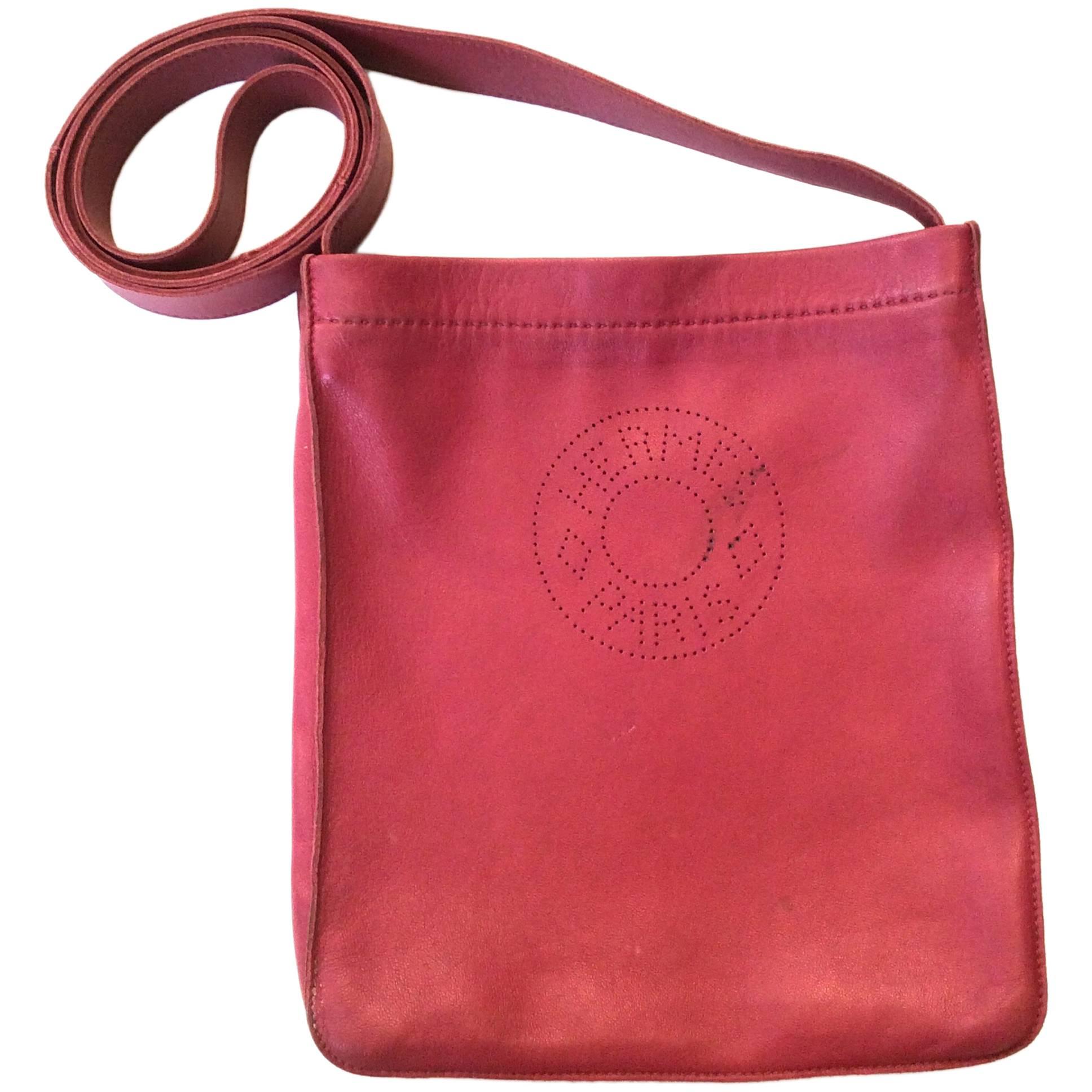 Hermes Crossbody Purse - Red Leather  For Sale