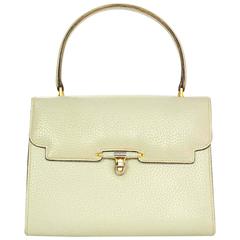 Gucci Cream Vintage Leather Handle Bag