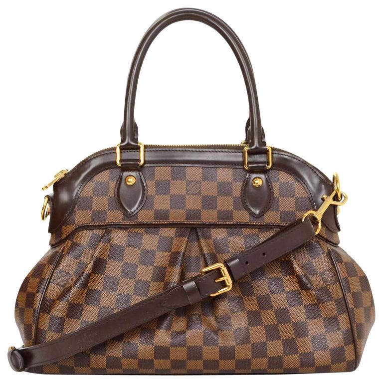 Louis Vuitton Damier Ebene Trevi PM Tote Bag w/ Strap rt. $2,410 For Sale at 1stdibs