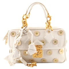 Louis Vuitton Polka Dots Panema Tinkerbell Handbag Embellished Canvas