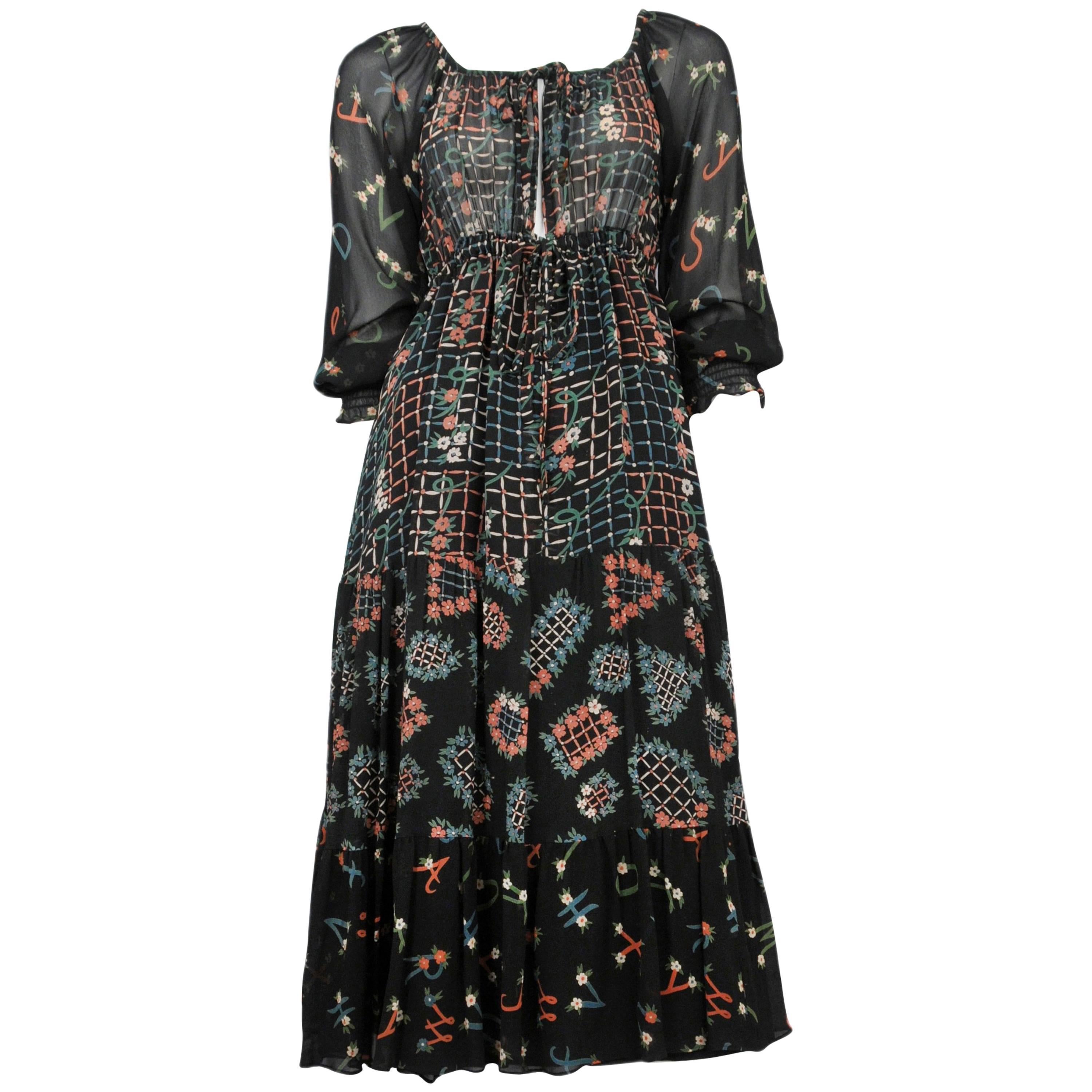 Ossie Clark Day Dress with Celia Birtwell Print
