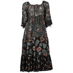 Vintage Ossie Clark Day Dress with Celia Birtwell Print